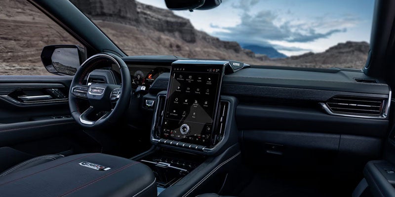 2026 GMC Yukon interior with touchscreen display